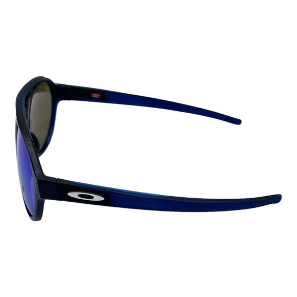 Oakley Forager Matte Translucent Blue Prizm Sapphire Polarized Lens Sunglasses - Picture 2 of 7
